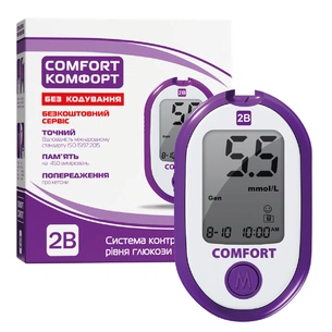 Глюкометр 2B Comfort (7640162326032) зображення 1
