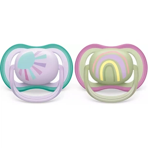 Пустушка Philips AVENT Ultra Air, 0-6 міс. 2 шт (SCF085/59) зображення 1