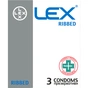Презервативи Lex Condoms Ribbed 3 шт. (4820144770418) - зменшене зображення 1