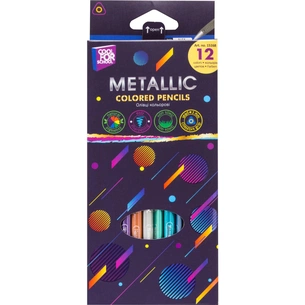 Олівці кольорові Cool For School Metallic 12 кольорів (CF15168) зображення 1
