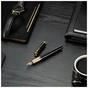 Ручка пір'яна Parker INGENUITY Black Lacquer GT FP F (60 011) - зменшене зображення 8