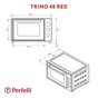 Електропіч Perfelli TRIMO 48 RED - зменшене зображення 12