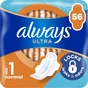 Гігієнічні прокладки Always Ultra Normal (Розмір 1) 56 шт. (8700216450348) - уменьшенное изображение 1
