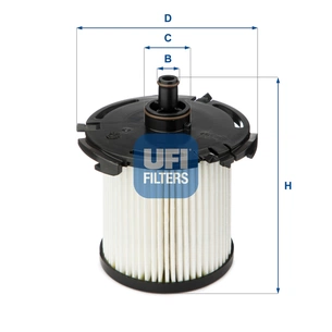 Фільтр паливний UFI 26.074.00 зображення 1
