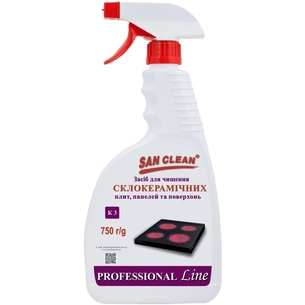 Засіб для чищення склокераміки San Clean Prof Line 750 г (4820003544679) изображение 1