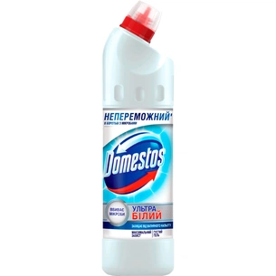 Засіб для чищення унітазу Domestos Ультра Білий 500 мл (8712561015882) изображение 1