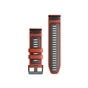 Ремінець до смарт-годинника Garmin epixPRO (g2), 26mm QuickFit FlameRed/Grpt Silicone (010-13281-04) - зменшене зображення 2