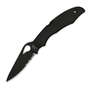 Ніж Spyderco Byrd Cara Cara 2 Black, полусеррейтор (BY03BKPS2) зображення 1