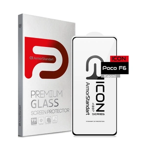 Скло захисне Armorstandart Icon Xiaomi Poco F6 Black (ARM73498) зображення 1