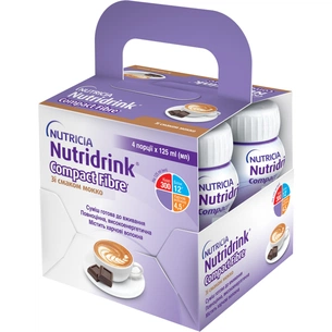 Дитяча суміш Nutricia Nutridrink Compact Fibre Mocha зі смаком мокко з високим вмістом енергії та харчовими волокнами (8716900552298) зображення 1