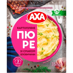 Їжа швидкого приготування АХА Пюре Картопляне зі смаком яловичини 35 г (4820237691316) зображення 1