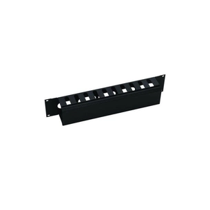 Кабельний організатор 19" 1U гребінка, RAL 9005 Mirsan (MR.OKK1U19.01) зображення 1