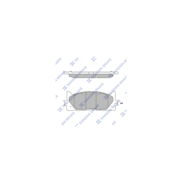 Тормозные колодки HI-Q SP2080 - изображение 1