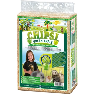Наповнювач для гризунів Chipsi Green Apple Деревний вбирний 3.2 кг (60 л) (4002973000823) зображення 1