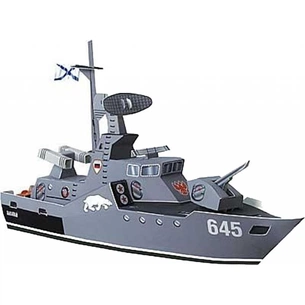 Збірна модель Умная бумага Ракетний катер Бувалий серії Військова техніка (26) зображення 1