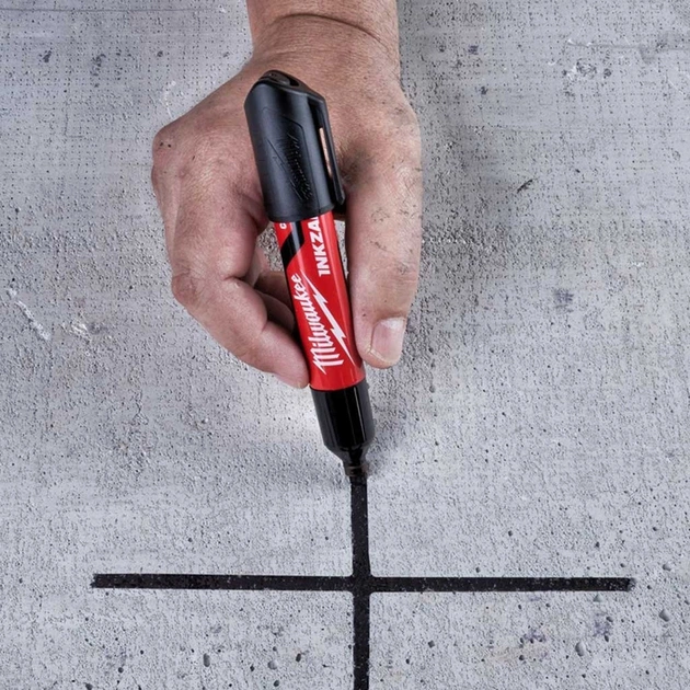 Маркер Milwaukee для будмайданчика INKZALL, великий (L), чорний (4932471555) - picture 2