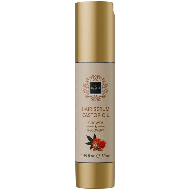 Сироватка для волосся Famirel Castor Oil Активний ріст і відновлення 50 мл (7290114085779) - зображення 1