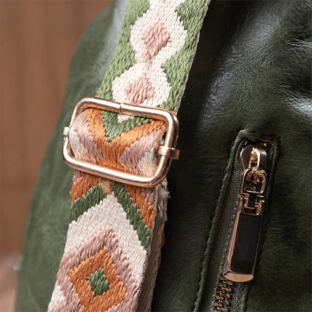 Сумка Vintage З гладкої екошкіри Зелена (22771) - зображення 12