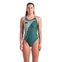 Купальник Arena Bright Glare Swimsuit V Back 008930-690 зелений 44 (3468337533696) - зменшене зображення 1