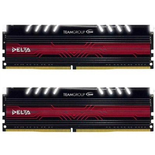 Модуль пам'яті для комп'ютера DDR4 8GB (2x4GB) 2400 MHz T-Force Delta White LED Team (TDTWD48G2400HC15ADC01) - изображение 1