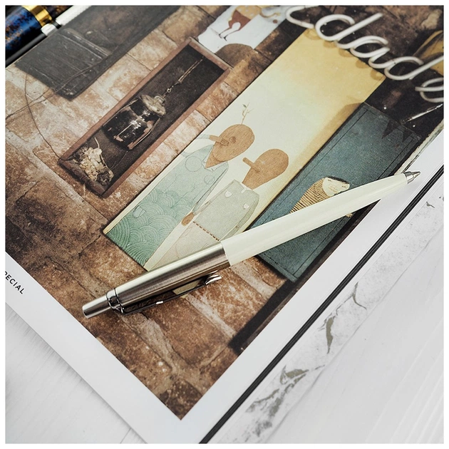 Ручка кулькова Parker JOTTER 17 Originals White CT BP в Eco упаковці (15 032e) - picture 5