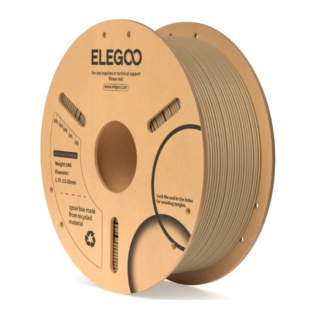 Пластик для 3D-принтера ELEGOO PLA 1кг, 1.75мм, wooden (50.203.0112) - зображення 1