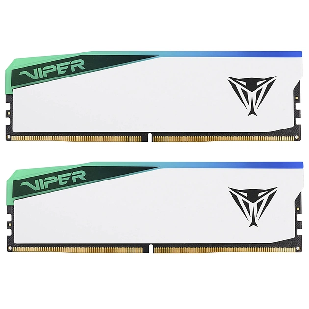 Модуль пам'яті для комп'ютера DDR5 32GB (2x16GB) 6600 MHz Viper Elite 5 RGB Patriot (PVER532G66C36KW) - зображення 1