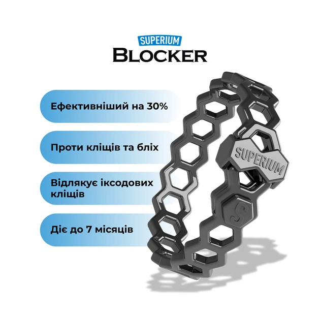 Нашийник для тварин Superium Блокер протипаразитарний для собак 70 см (9109) - picture 5