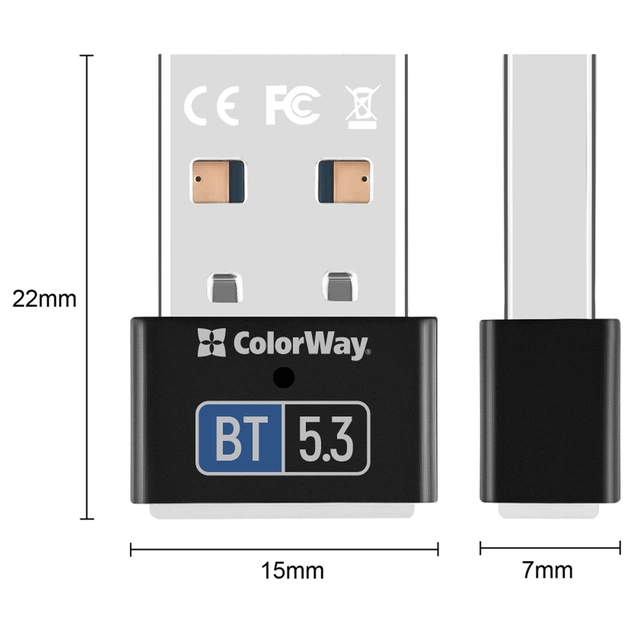 Bluetooth-адаптер ColorWay BT 5.3 (CW-AD-BT53) - picture 5