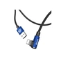 Дата кабель USB 2.0 AM to Lightning 1.0m 2A MVP Elbow Blue Baseus (CALMVP-03) - уменьшенное изображение 2