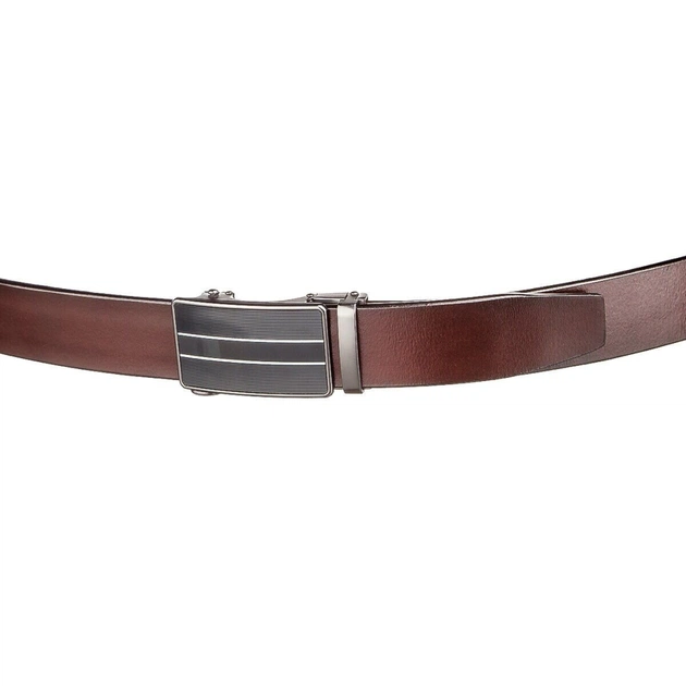 Ремінь Vintage З автоматичною пряжкою Коричневий (20210) - зображення 11