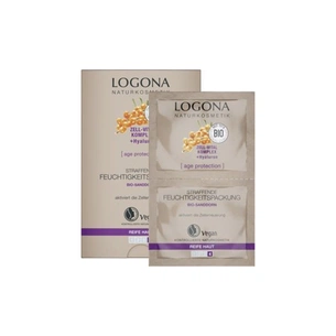 Маска для обличчя Logona для глибокого зволоження шкіри проти зморшок 2 х 7.5 мл (4017645018143) зображення 1