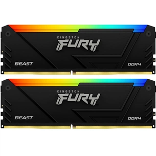 Модуль пам'яті для комп'ютера DDR4 32GB (2x16GB) 3733 MHz Beast Black RGB Kingston Fury (ex.HyperX) (KF437C19BB12AK2/32) зображення 1