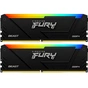 Модуль пам'яті для комп'ютера DDR4 32GB (2x16GB) 3733 MHz Beast Black RGB Kingston Fury (ex.HyperX) (KF437C19BB12AK2/32) - зменшене зображення 1