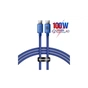 Дата кабель USB-C to USB-C 1.2m 100W blue Baseus (CAJY000603) - зменшене зображення 1