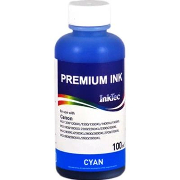 Чорнило InkTec Canon PGI-1200/1300/1400 Cyan (C5000D-100MC) - зображення 1