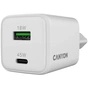 Зарядний пристрій Canyon CU45AC GaN 45W 1xPD 1xQC EU White (CNS-CUW45AC) - зменшене зображення 5