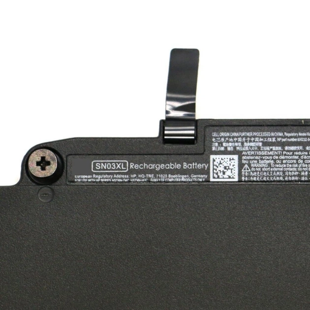 Аккумулятор для ноутбука HP EliteBook 820 G3 SN03XL, 44Wh (3910mAh), 3cell, 11.4V, Li-Po (A47525) - изображение 3