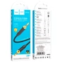 Кабель мультимедійний 3.5mm M to 3.5mm M 1.0m Black HOCO (6942007625463) - зменшене зображення 3