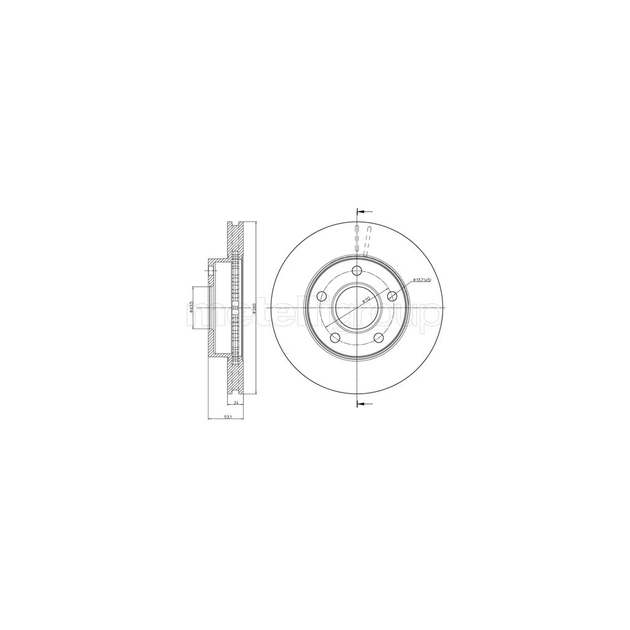 Гальмівний диск METELLI 23-0120 - зображення 1