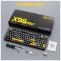 Клавіатура Attack Shark X98 Pro RGB Wireless/Bluetooth/USB UA Star Black (X98PROSB_AS) - зменшене зображення 2