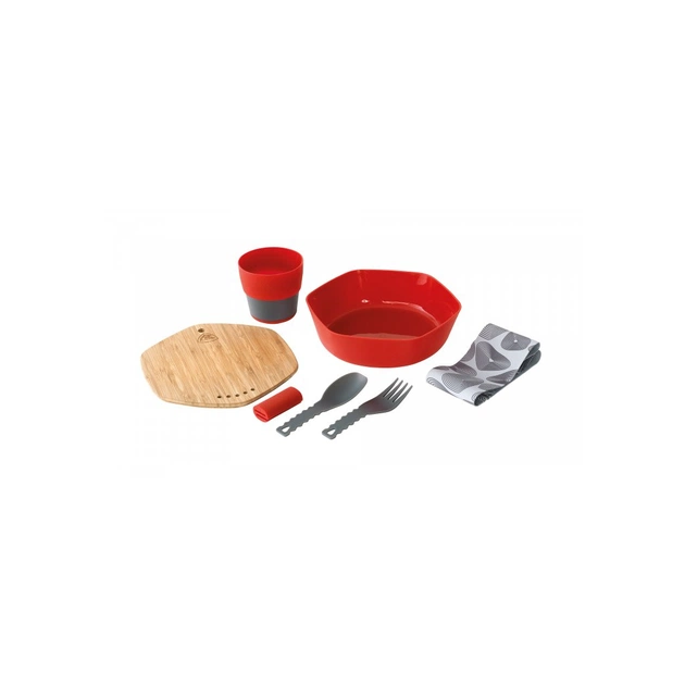 Набір туристичного посуду Robens Leaf Meal Kit Fire Red (929209) - изображение 1