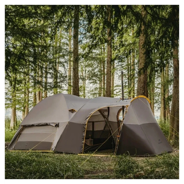 Намет Naturehike шестимісний KOTA 6, CNK2450WS031, 75D, світло-коричневий (6927595760666) - зображення 11