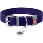 Нашийник для тварин WAUDOG Classic шкіряний 20 мм х 30-39 см фіолетовий (02179) - зменшене зображення 1