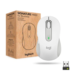 Мишка Logitech Signature M650 L Wireless Mouse for Business Off-White (910-006349) зображення 1