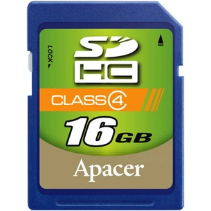 Карта пам'яті Apacer 16Gb SDHC class 4 (AP16GSDHC4-R) зображення 1