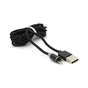 Дата кабель USB 2.0 to Lightning 2.0m 2A magnetic nylon black PiPo (18166) - зменшене зображення 3