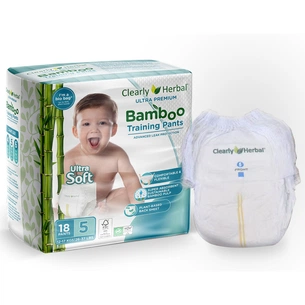 Підгузки Clearly Herbal Bamboo, розмір 5 (12-17 кг), 18 шт. (1125) зображення 1