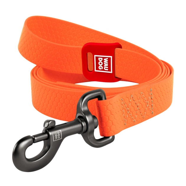 Повідець для собак WAUDOG Waterproof L-XXL Ш 25 мм Д 500 cм помаранчовий (27484) - зображення 1
