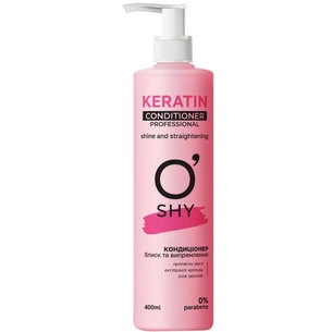 Кондиціонер для волосся O'Shy Keratin Блиск та випрямлення 400 мл (4820263233894) зображення 1